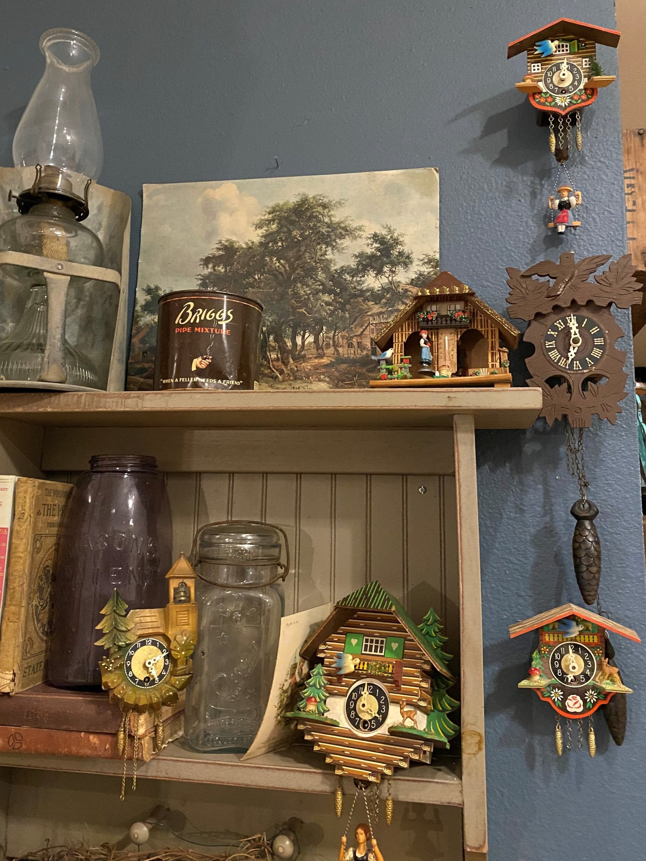 Kitschy Bavarian/German/Swiss Weather Houses & Clocks — Freakin